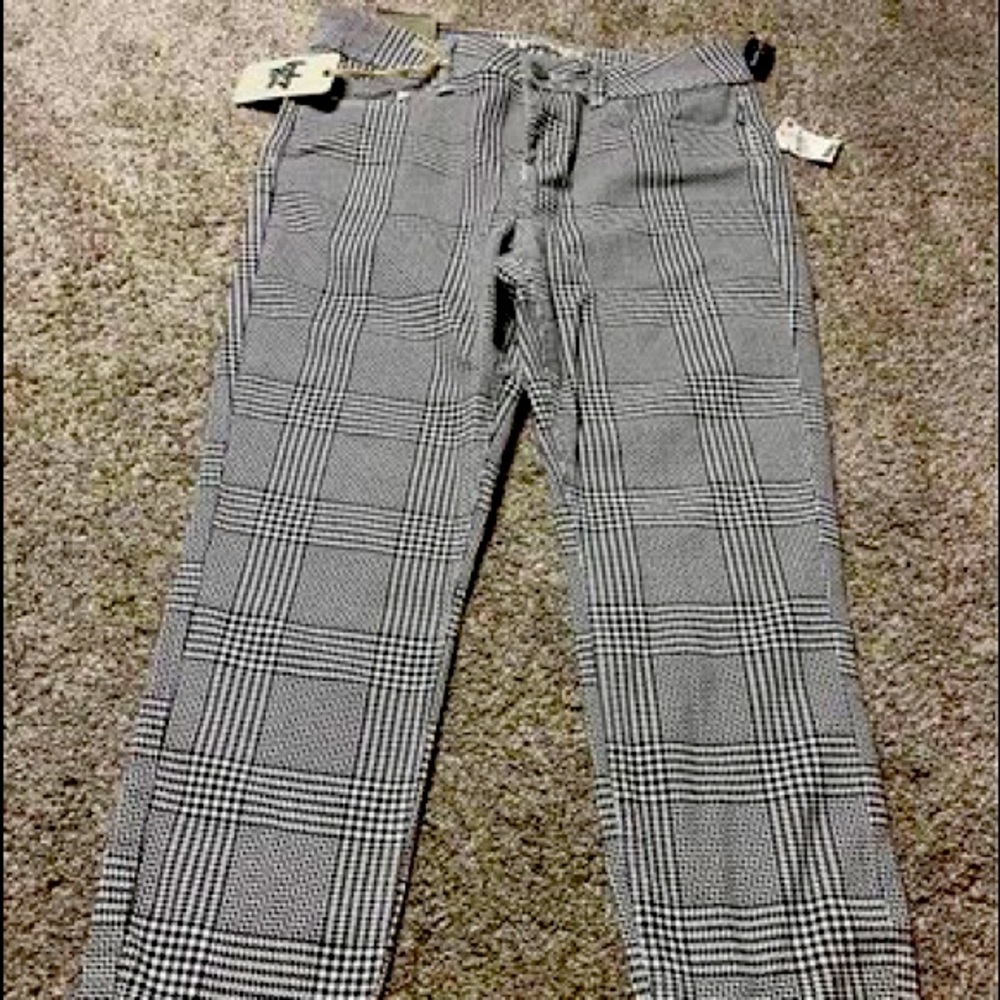 ❤️New Indigo rein high-rise plaid ankle jeans with stretch size 13❤️ - Picture 4 of 12